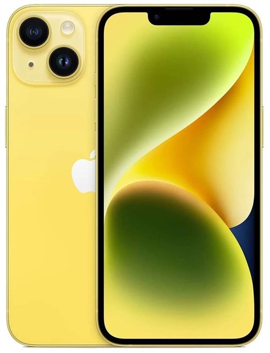 Apple iPhone 14 256 ГБ/GB Yellow жёлтый (sim+esim) 1667 - фото 4533