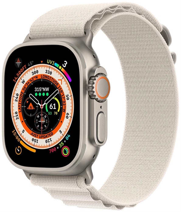 Умные часы Apple Watch Ultra 49 мм Titanium Case GPS + Cellular, титановый/звездный Alpine Loop 1781 - фото 5046